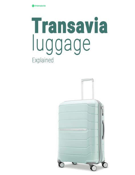 transavia luggage prices.